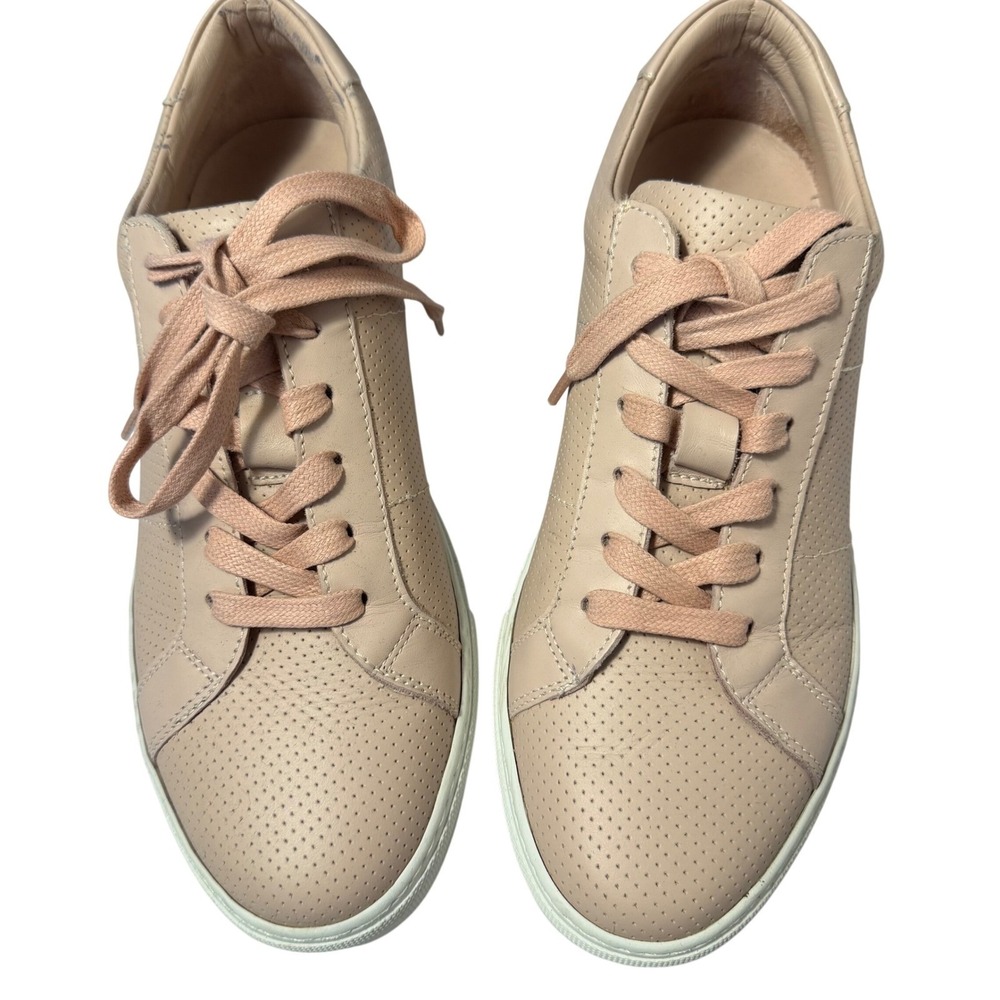 Greats Blush Pink Perforated Leather Sneakers
